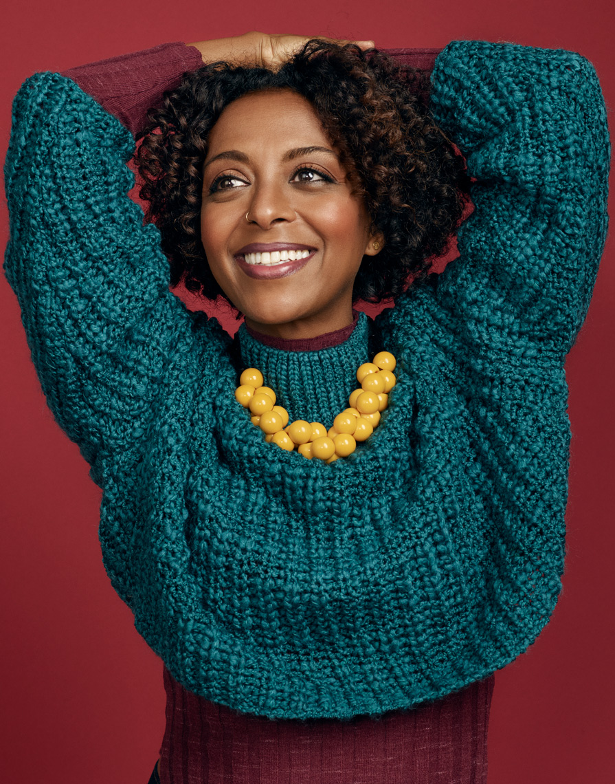 author Maaza Mengiste photographed  for Ethiopian airlines Selamta Magazine
