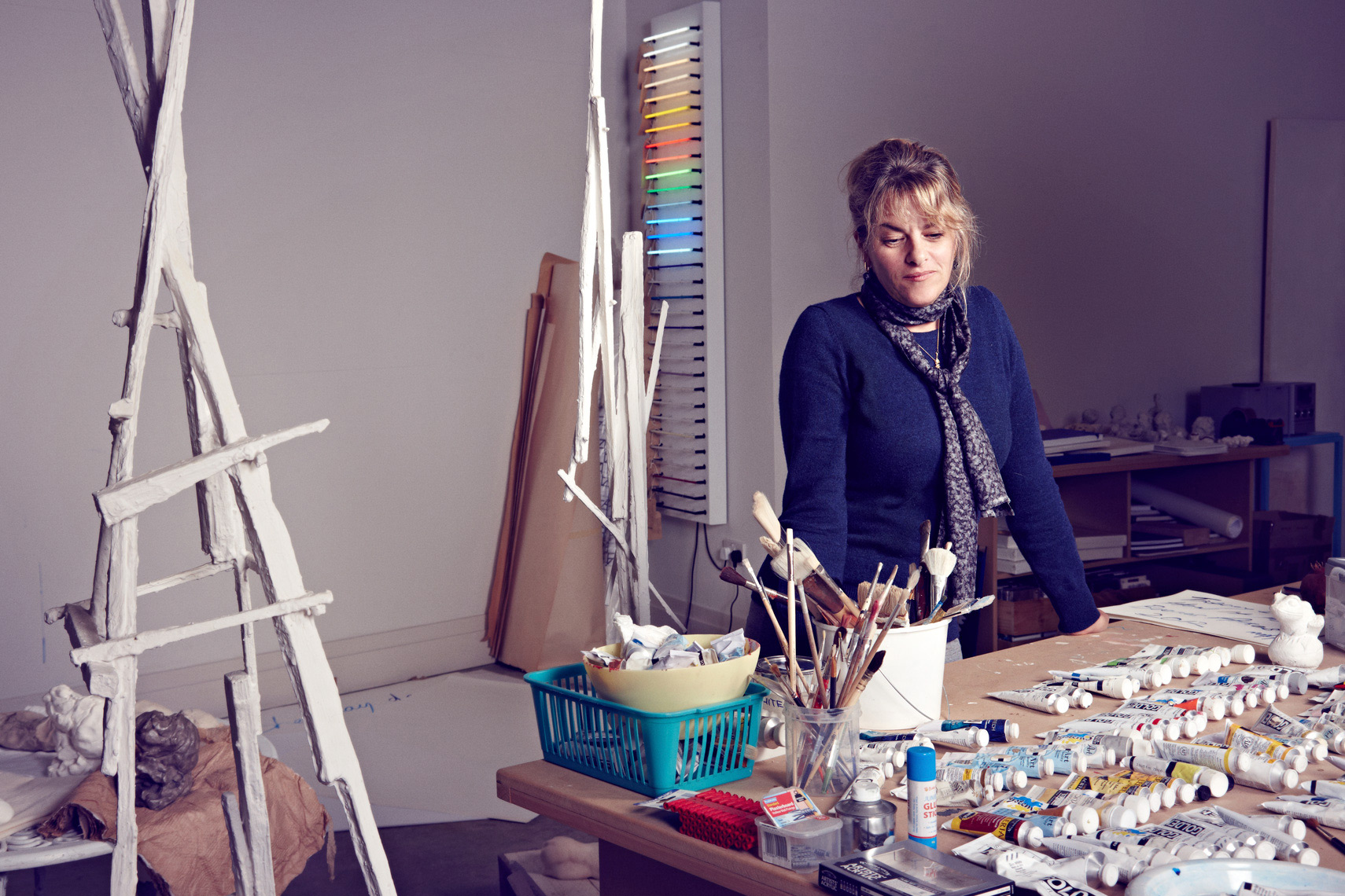 Tracey Emin artist photographed  for YOU Magazine